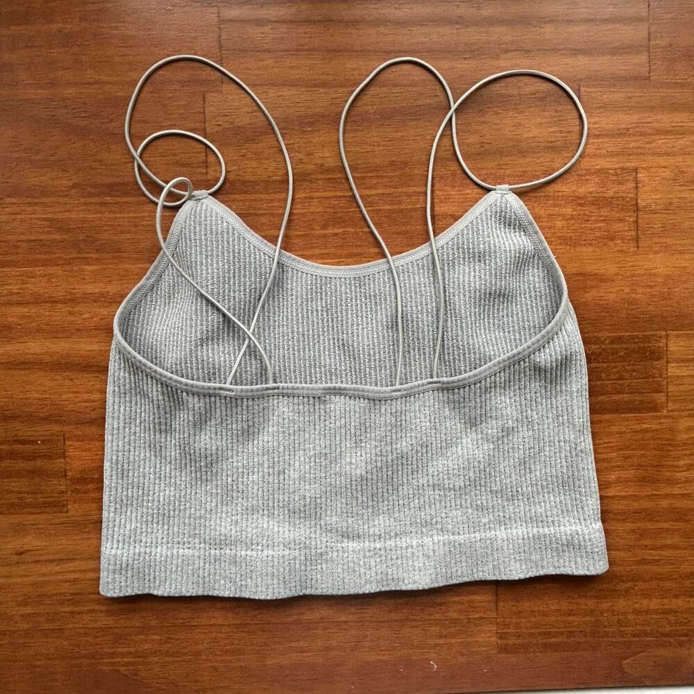Gray Ribbed Women’s Cami - Picture 4 of 4